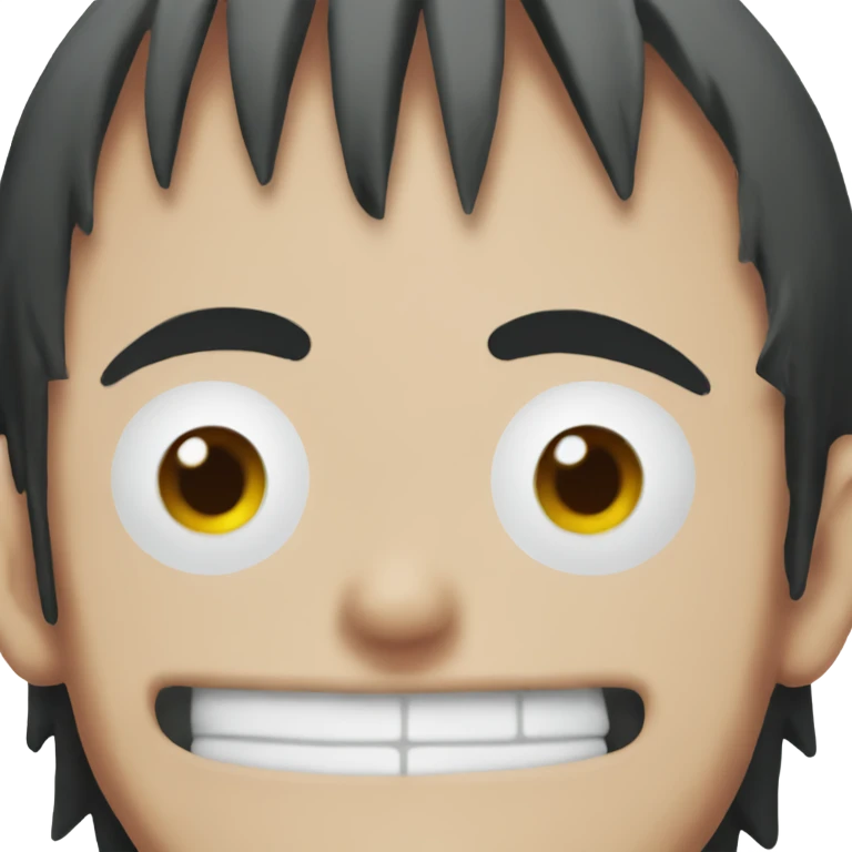 Luffy from one piece dumb  emoji