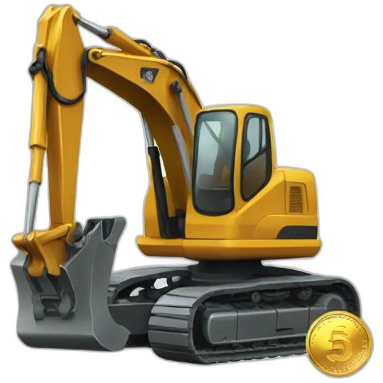 coin-with-excavator-inside emoji
