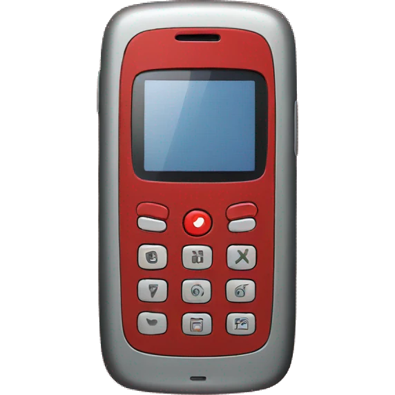 cellphone red emoji