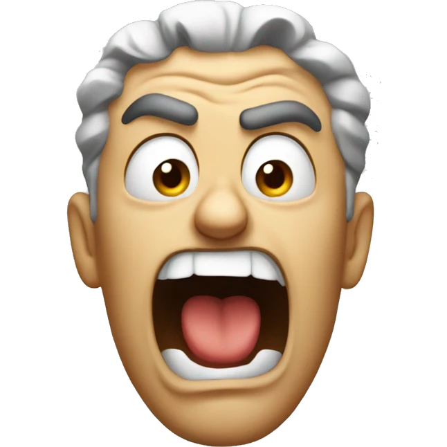 Mad face emoji