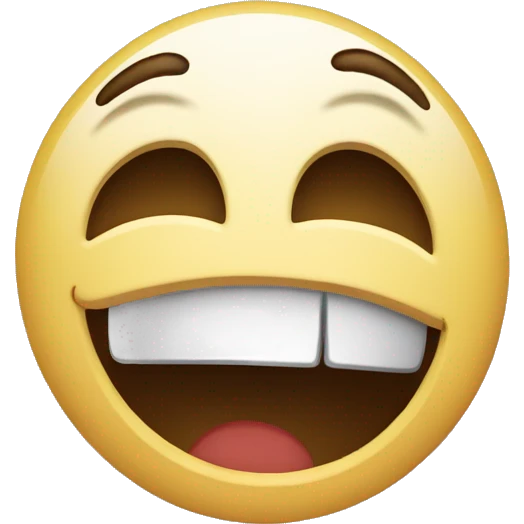 Half cry half laugh face emoji