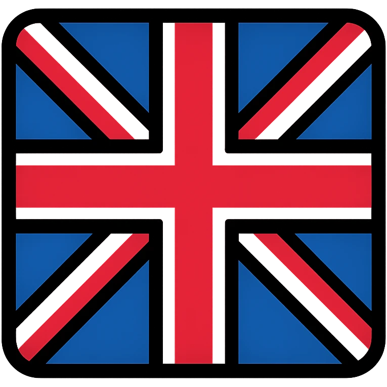 Union Jack (Great Britain flag) with accurate colors and proportions emoji