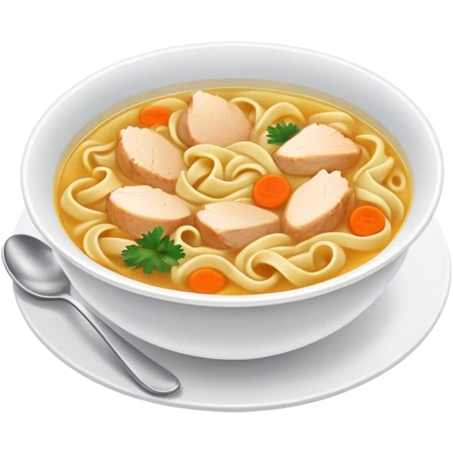 Chicken noodle soup  emoji