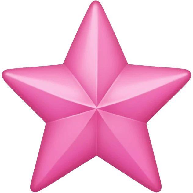 Pink star (simple without lines in it) emoji