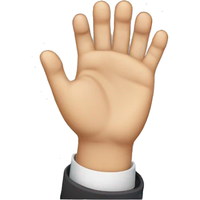 Fingers holding hands with a foot emoji