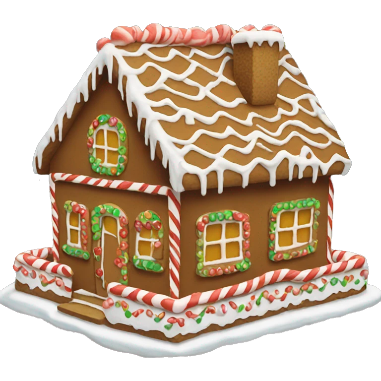 gingerbread house emoji