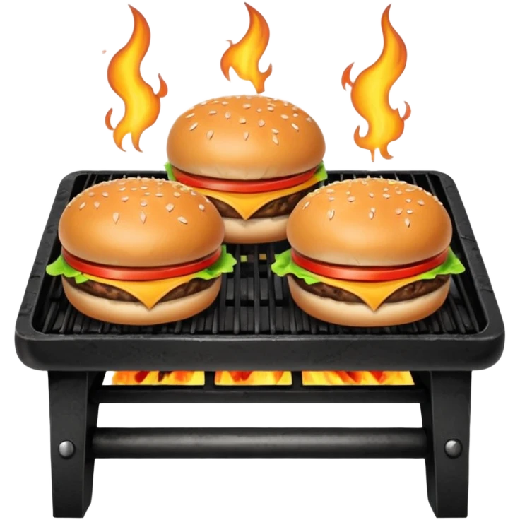 grilling burgers emoji