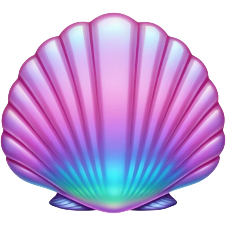 pink crystal clam emoji