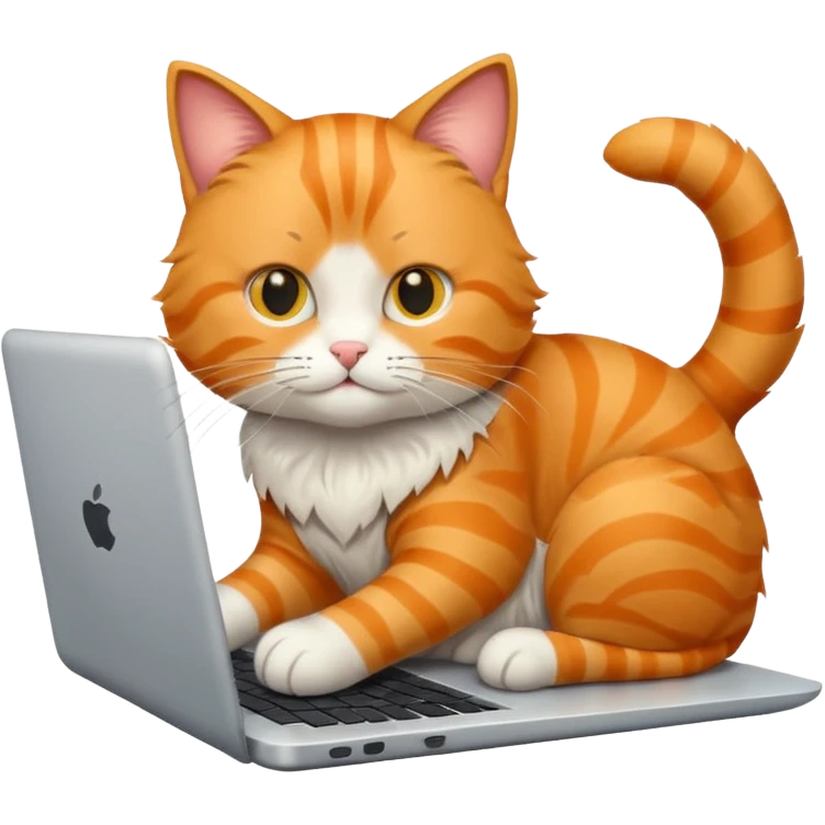 one cat repair laptop emoji