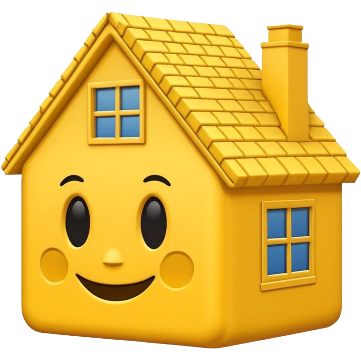 Construction Foam for a house Smiley  emoji