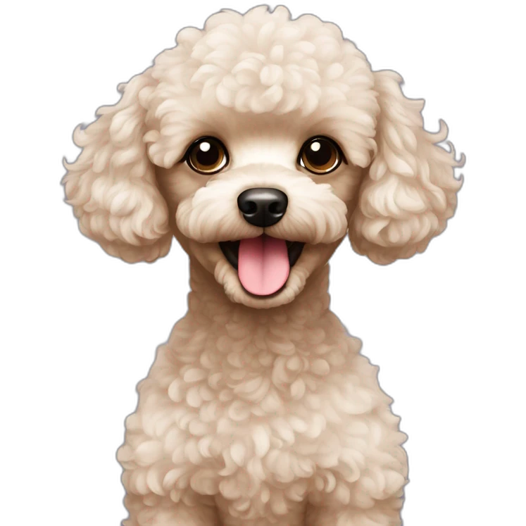 Toy poodle emoji
