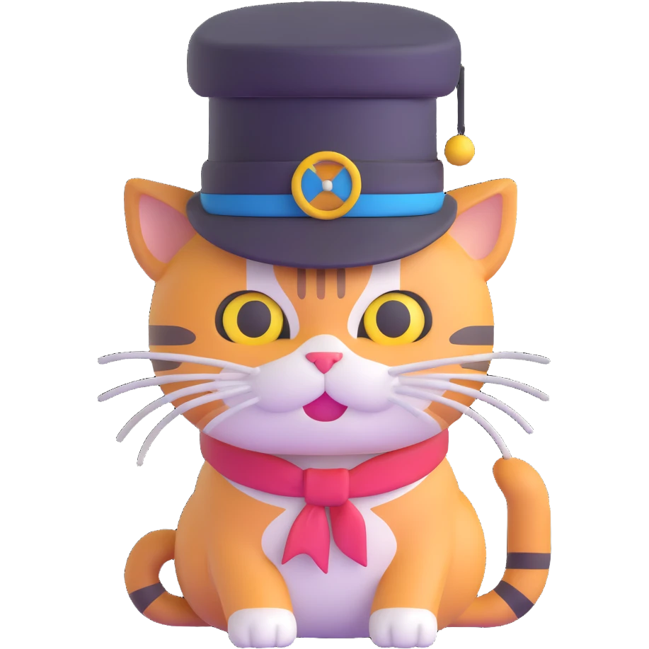 cat with hat emoji