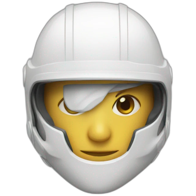 casco blanco emoji