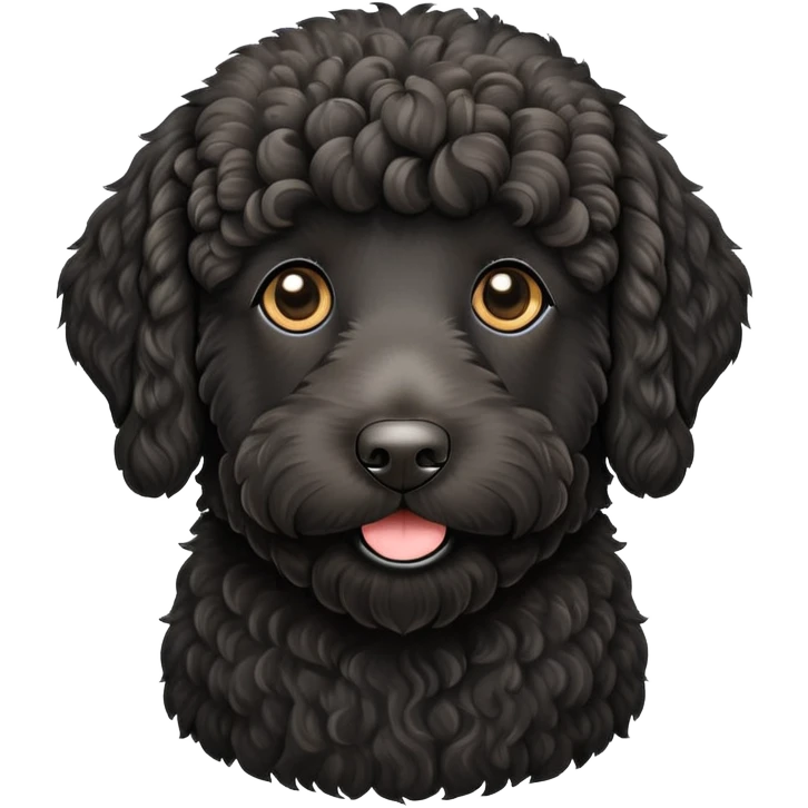 Black labradoodle emoji