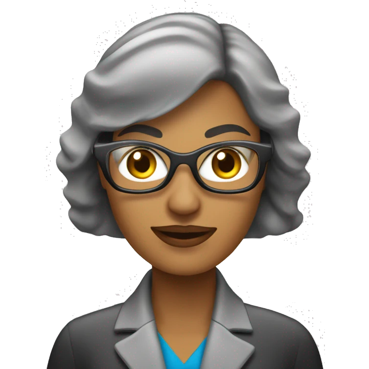 atendente telemarketing mulher, morena, no computdor emoji