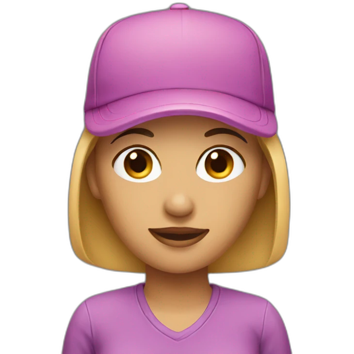 Woman with cap emoji