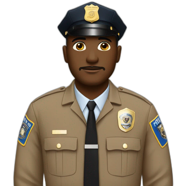 george floyd friends with the cop emoji