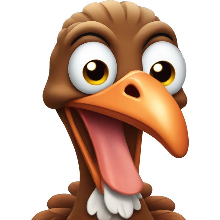 Funny turkey  emoji