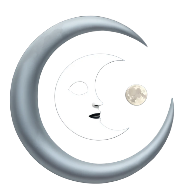 phases of the moon: new moon emoji