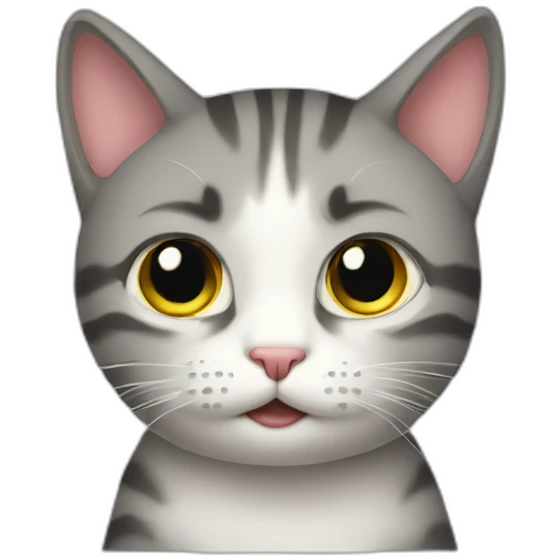 shy cat emoji