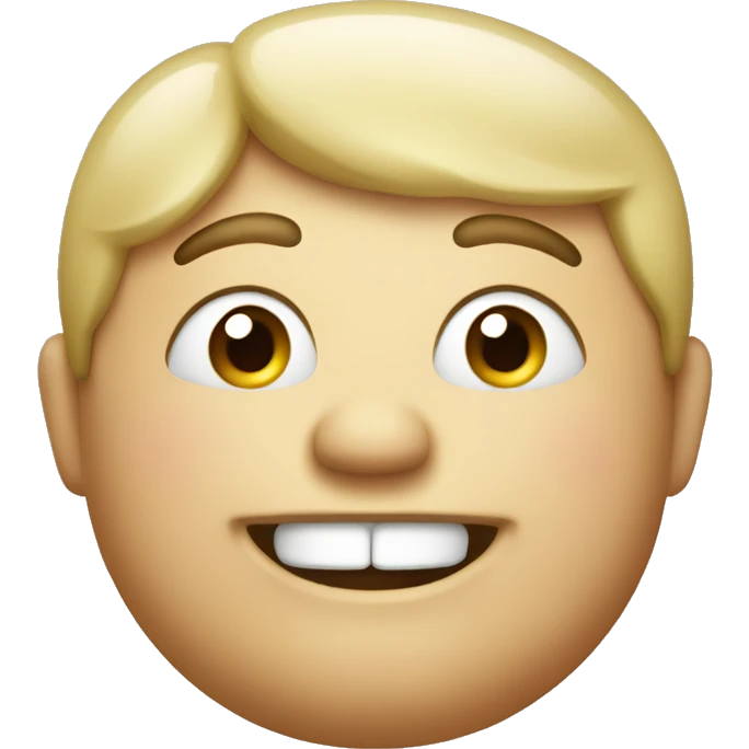 Fat and happy emoji