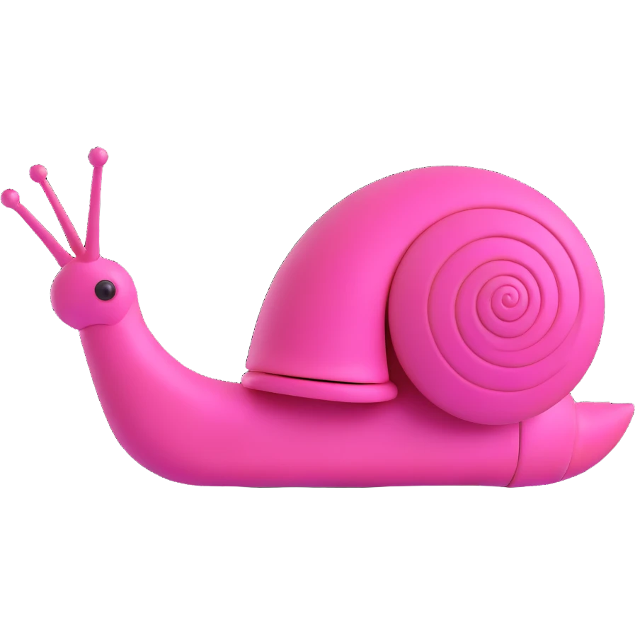 pink robot snail emoji