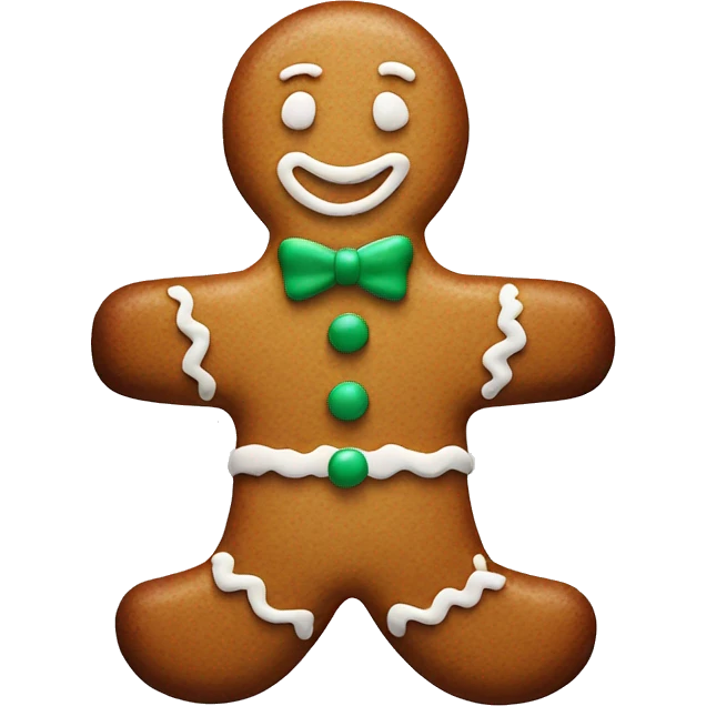 New Year's gingerbread in the shape of a ma emoji