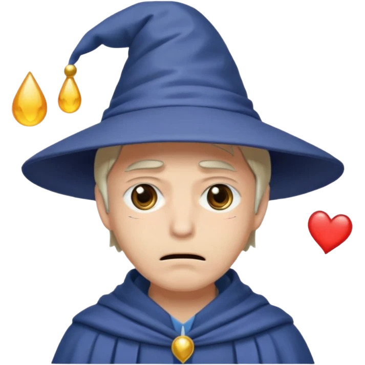 Male, mysterious wizard, 8 emojis, sad, happy, angry, confused, love, crying, neutral, random, no background, anime style emoji