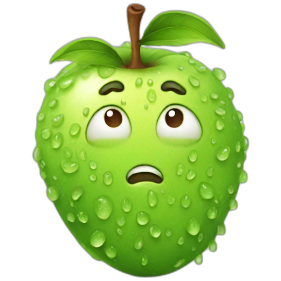 fruit sweating sport emoji
