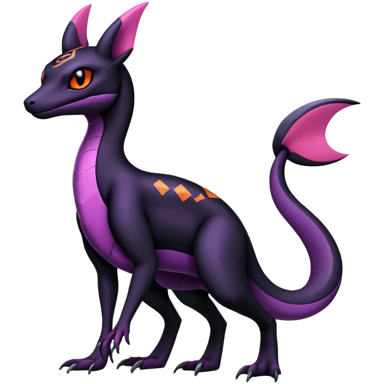 Salazzle-Salandit-Umbreon-Fakémon-hybrid-creature (full body) 4 legs emoji