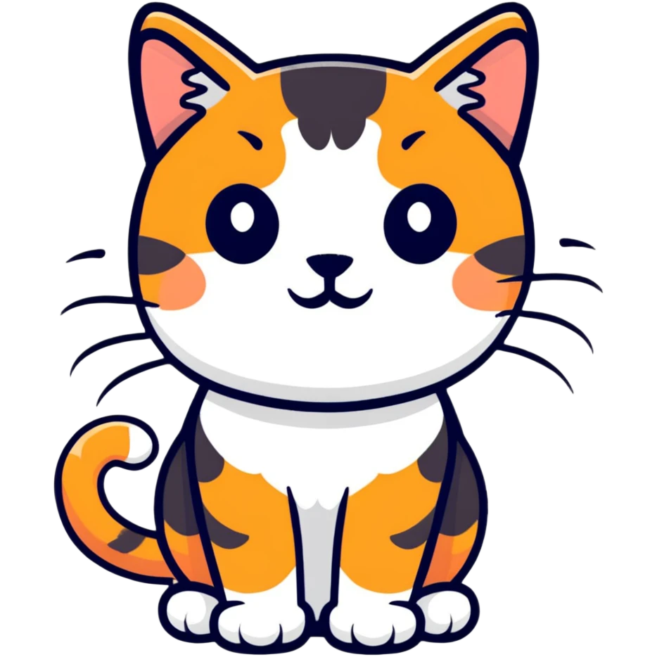 Calico cat emoji