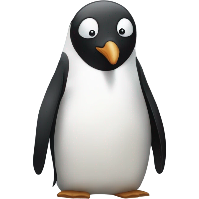 Overly depressed penguin  emoji