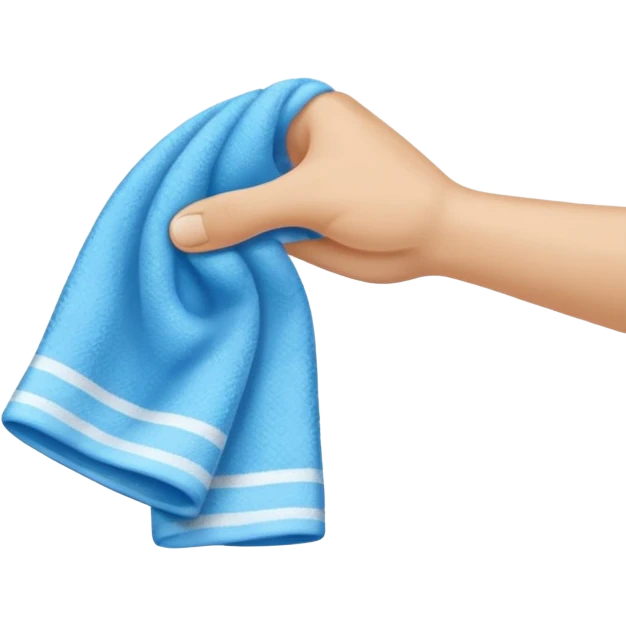 wipe with a towel emoji