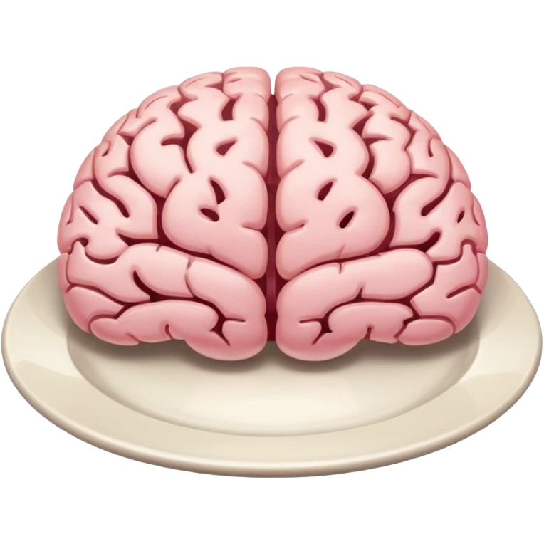 Brain on a plate  emoji