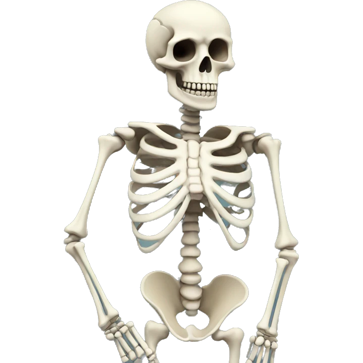 skeleton saying please emoji