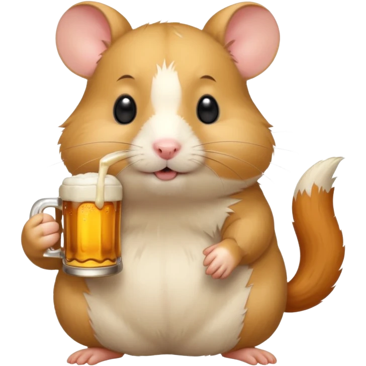 Beer hamster  emoji