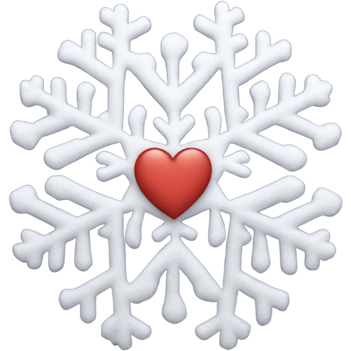 Heart snowflake emoji