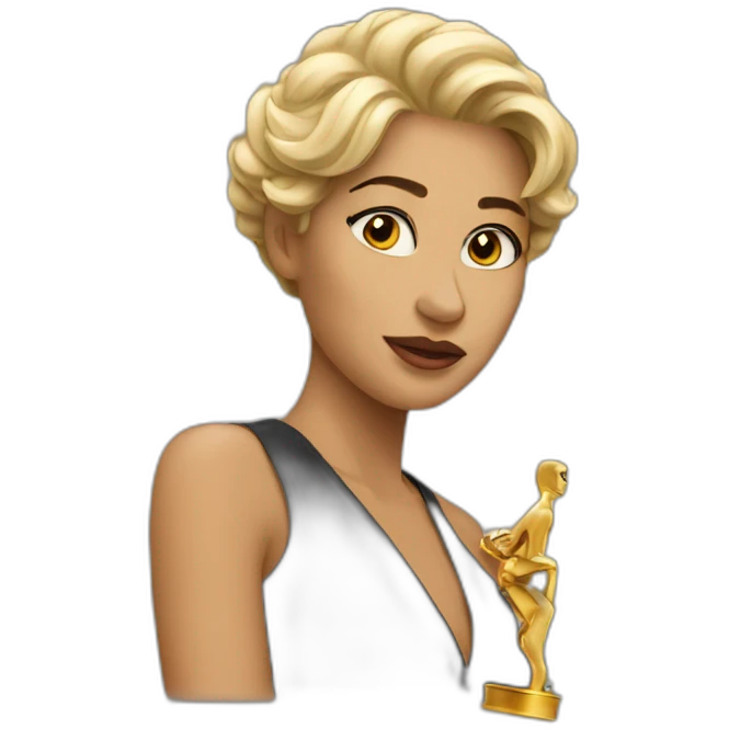 actress with oscar emoji