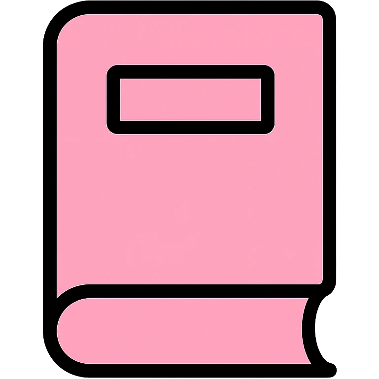 light pink book icon emoji