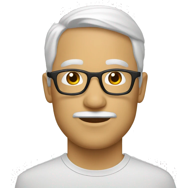 padre gafas blanco emoji
