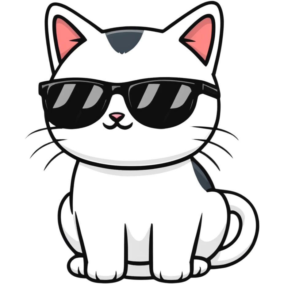 cat wearing sunglasses emoji