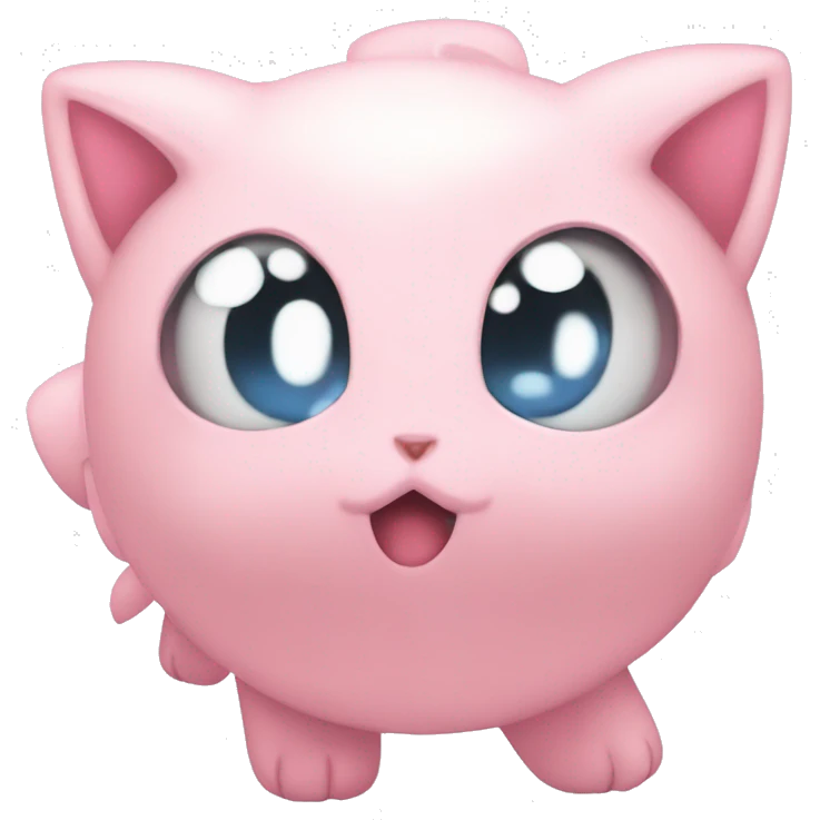 Light pink Jigglypuff Pokémon emoji