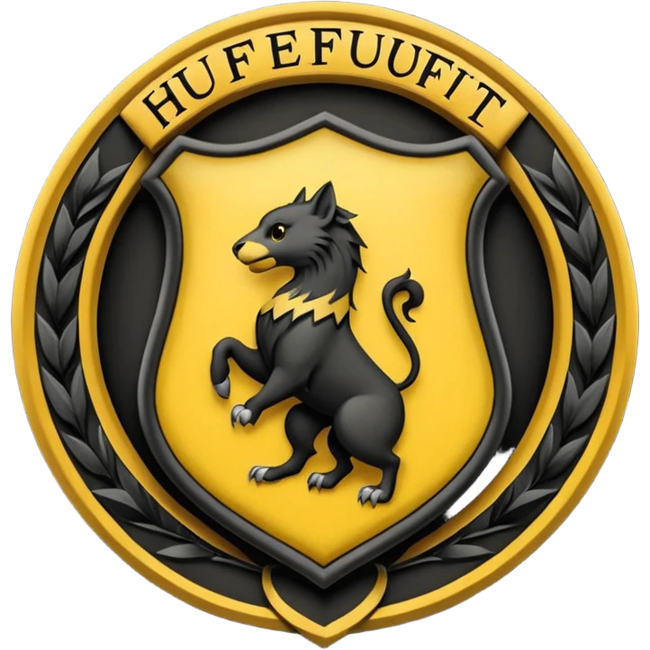 Hufflepuff crest Hogwarts emoji