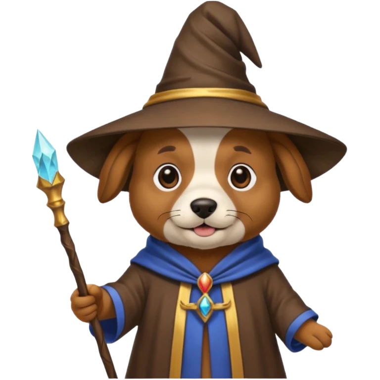 Dog wizard emoji