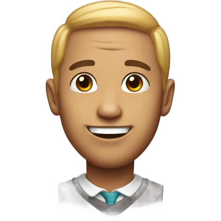 Short leg big happy headed  emoji