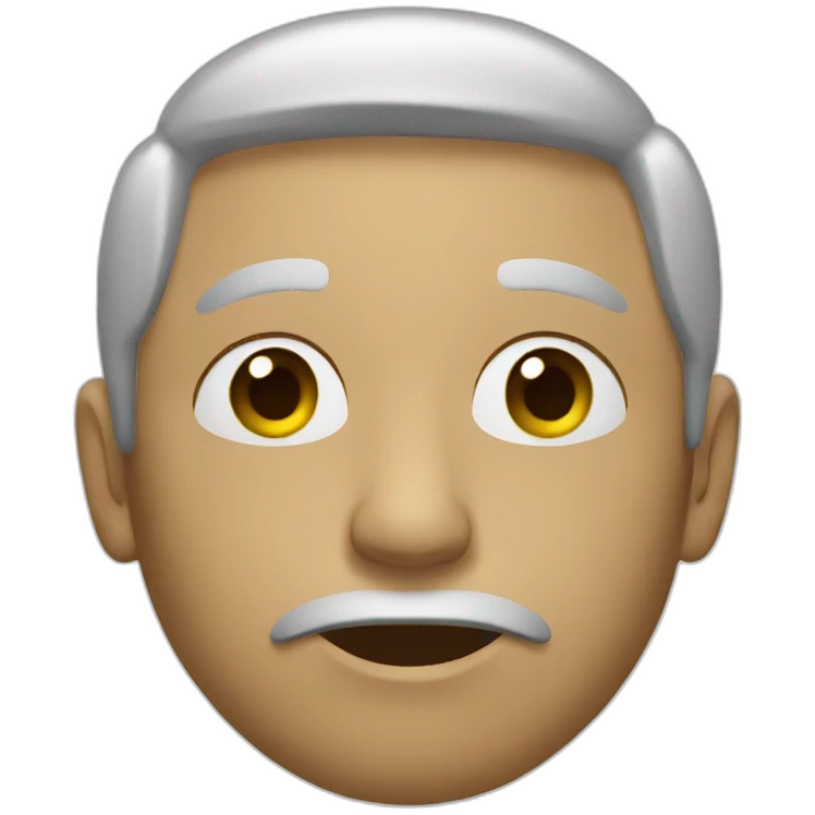 A man thinking emoji