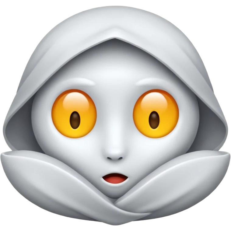 Строительная каска белого цвета с граффити emoji