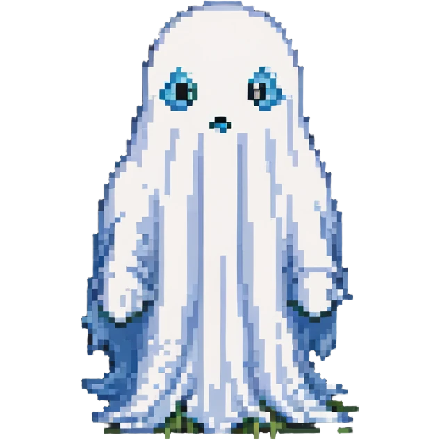 ghost with soft outline emoji