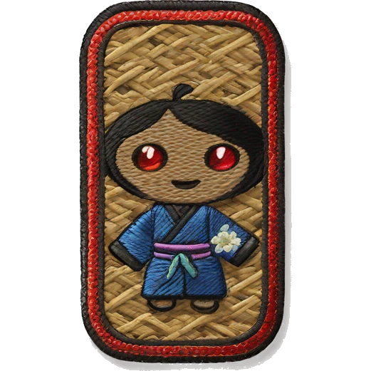 embroidered omamori emoji