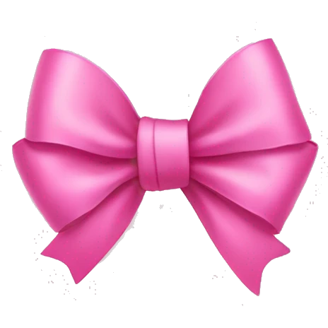 pink bow emoji